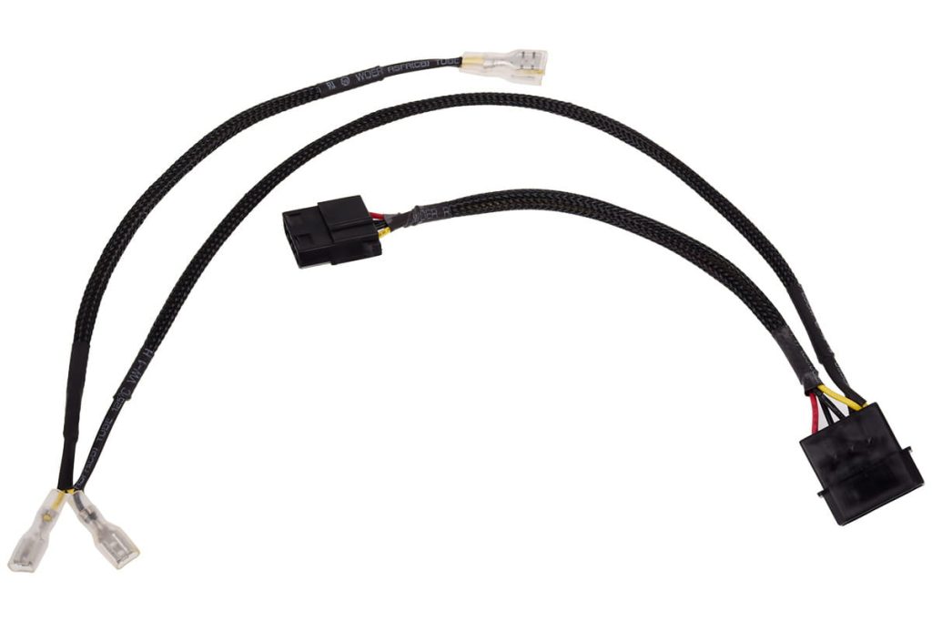Alphacool 4Pin Molex double adapter for Alphacool magnetic valve 50cm - Black