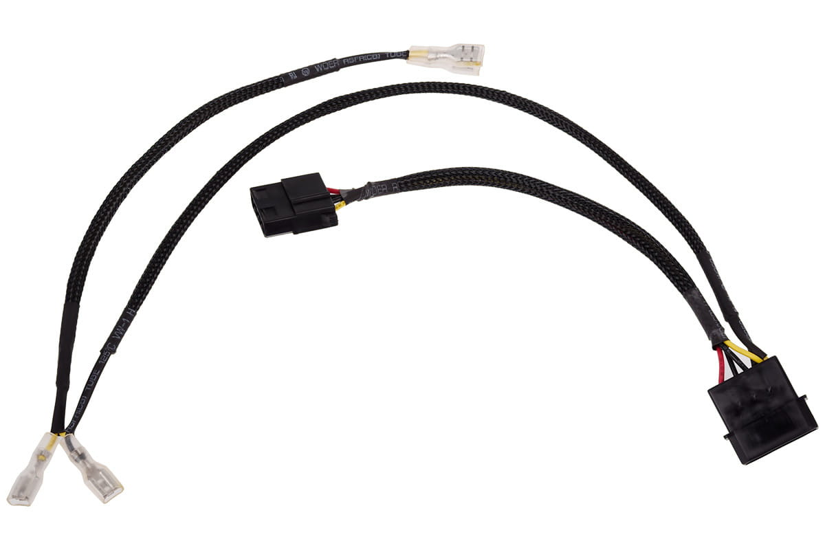 Alphacool 4Pin Molex double adapter for Alphacool magnetic valve 50cm - Black