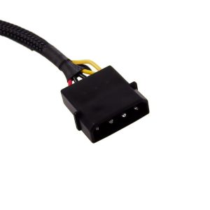 Alphacool 4Pin Molex double adapter for Alphacool magnetic valve 50cm - Black