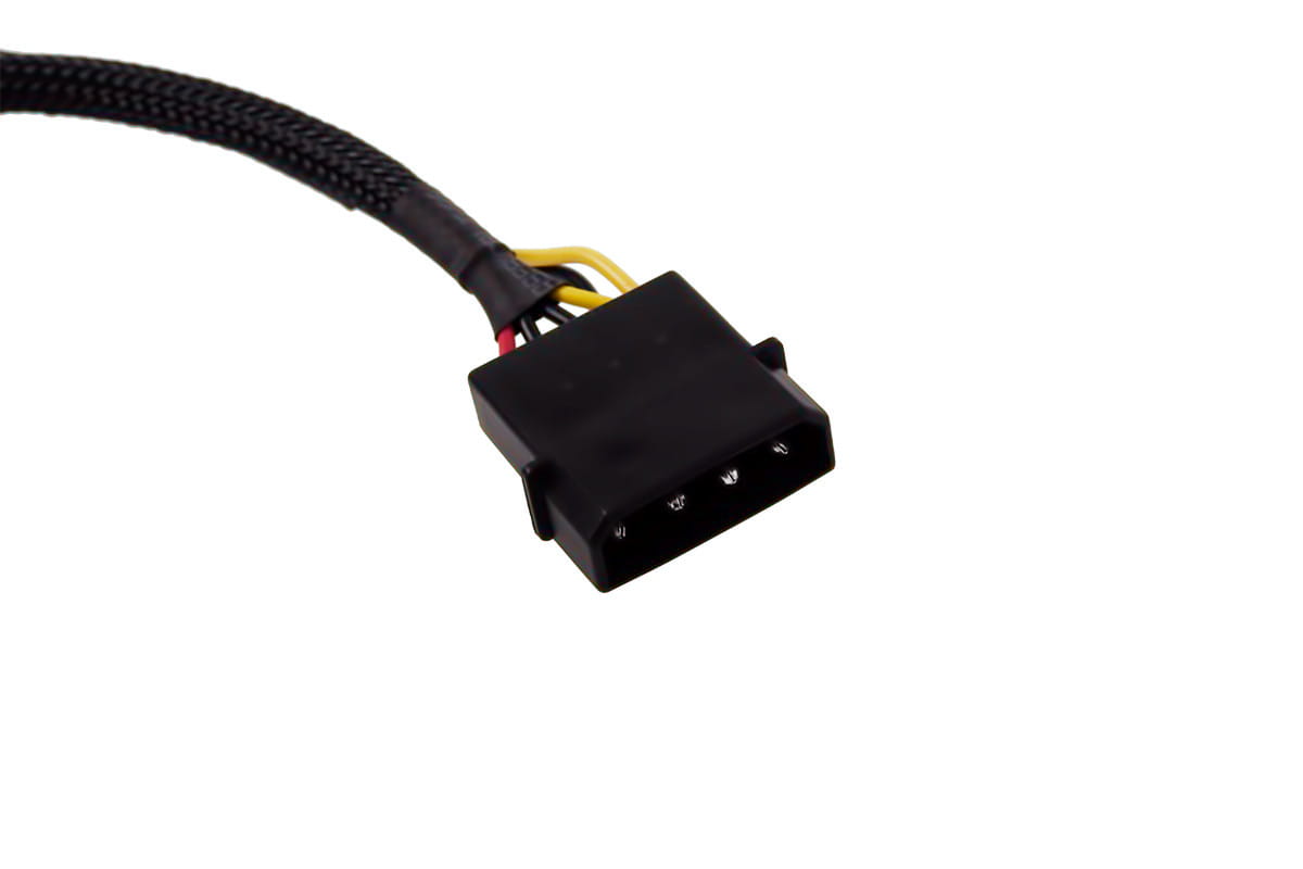Alphacool 4Pin Molex double adapter for Alphacool magnetic valve 50cm - Black