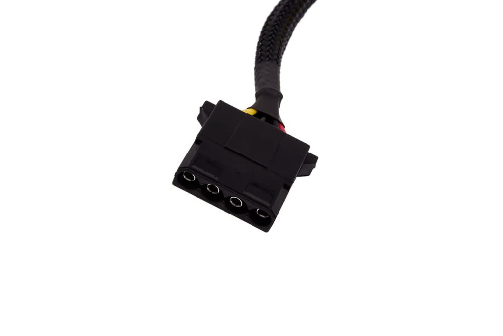 Alphacool 4Pin Molex double adapter for Alphacool magnetic valve 50cm - Black
