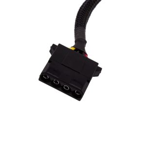Alphacool 4Pin Molex double adapter for Alphacool magnetic valve 50cm - Black