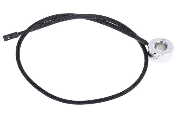 Alphacool Eiszapfen temperature sensor G1/4 IG / IG with AG adapter – Chrome