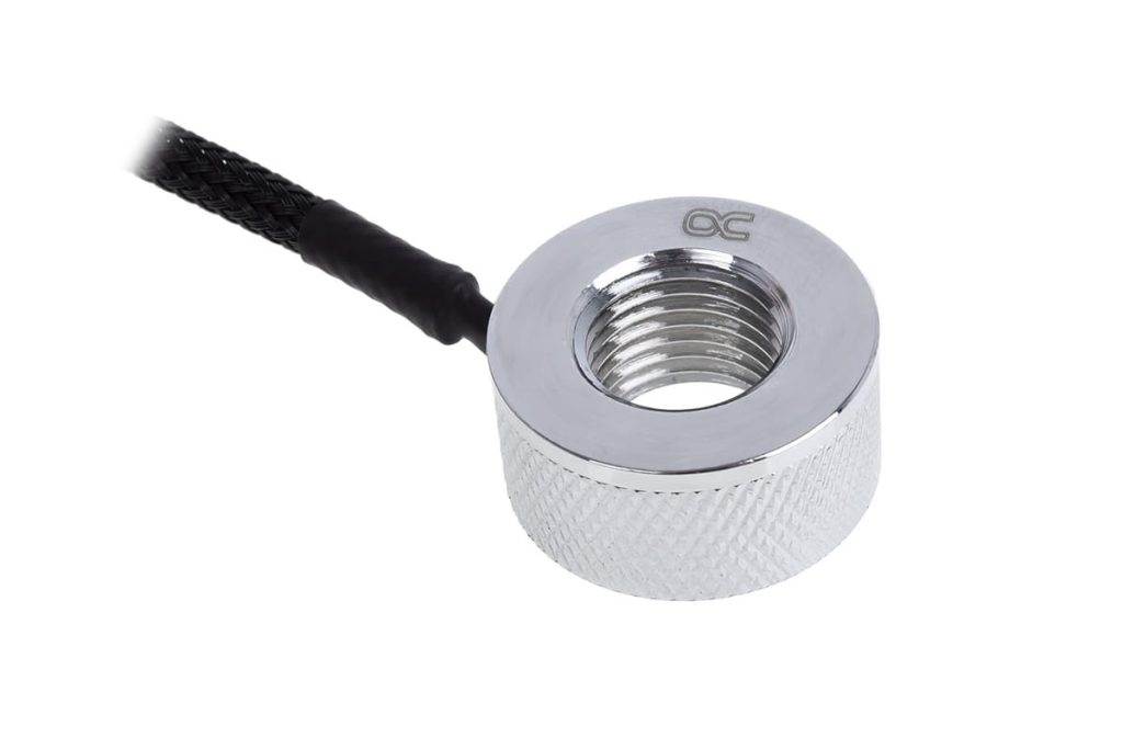 Alphacool Eiszapfen temperature sensor G1/4 IG / IG with AG adapter - Chrome