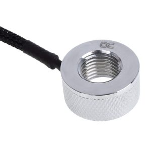 Alphacool Eiszapfen temperature sensor G1/4 IG / IG with AG adapter - Chrome