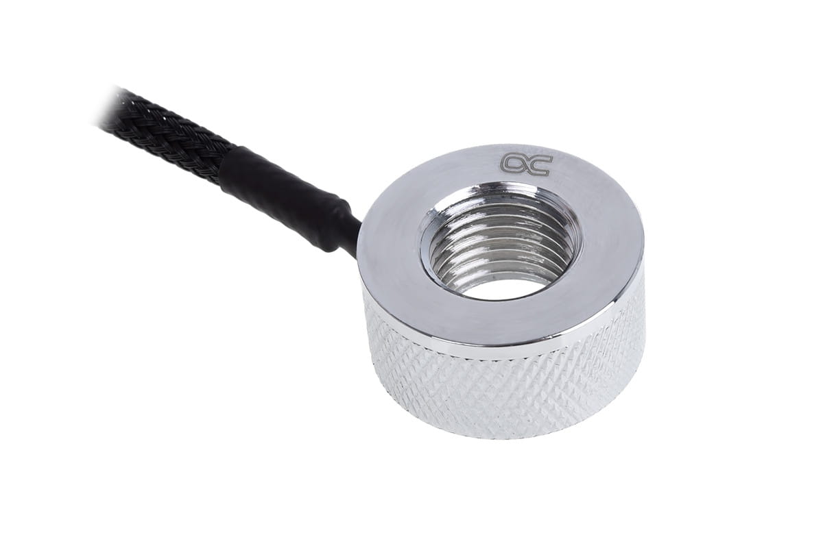Alphacool Eiszapfen temperature sensor G1/4 IG / IG with AG adapter - Chrome