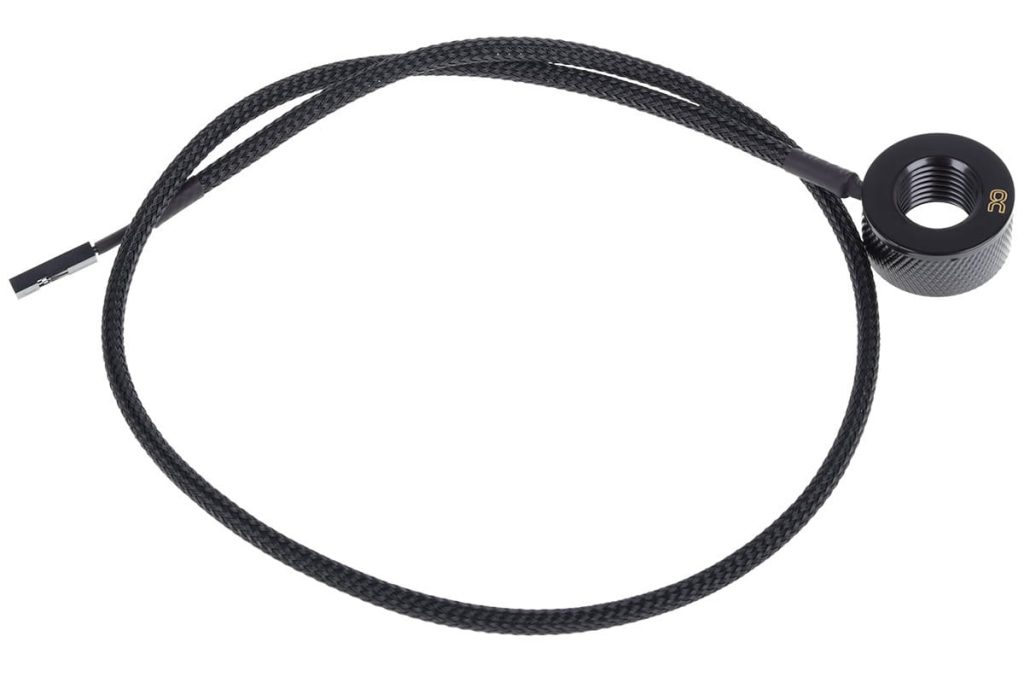 Alphacool Eiszapfen temperature sensor G1/4 IG / IG with AG Adapter - Deep Black