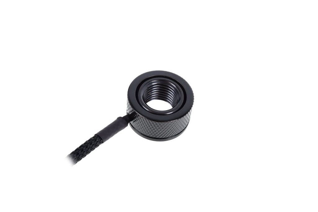 Alphacool Eiszapfen temperature sensor G1/4 IG / IG with AG Adapter - Deep Black