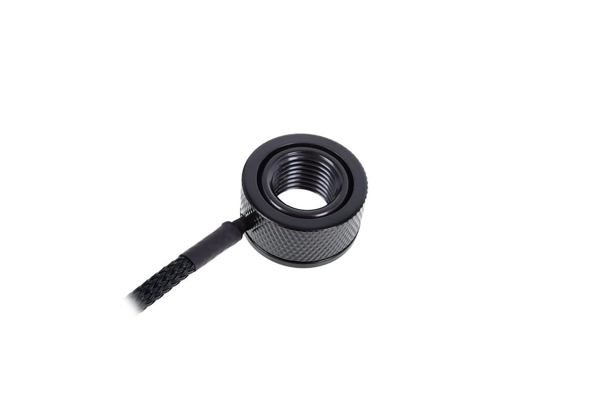 Alphacool Eiszapfen temperature sensor G1/4 IG / IG with AG Adapter - Deep Black