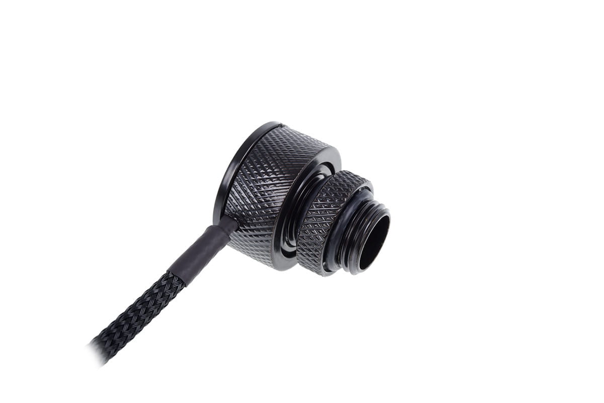 Alphacool Eiszapfen temperature sensor G1/4 IG / IG with AG Adapter - Deep Black