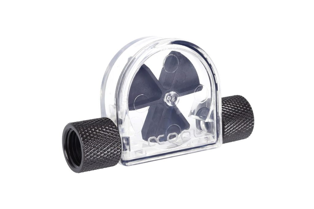 Alphacool Eisfluegel flow indicator Black G1/4 Female - Plexi