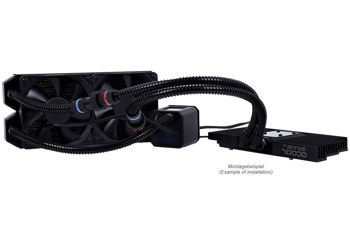Alphacool Eisbaer GPX Extension Set 90degree (tubes and fittings)