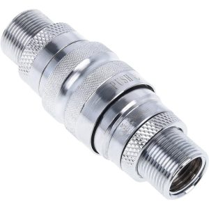 Alphacool Eiszapfen Quick Release Connector kit with double Bulkhead G1/4 Male - Chrome