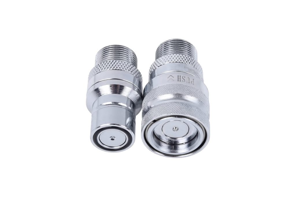 Alphacool Eiszapfen Quick Release Connector kit with double Bulkhead G1/4 Male - Chrome
