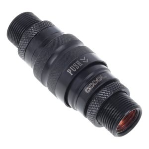 Alphacool Eiszapfen Quick Release Connector kit with double Bulkhead G1/4 Male - Deep Black