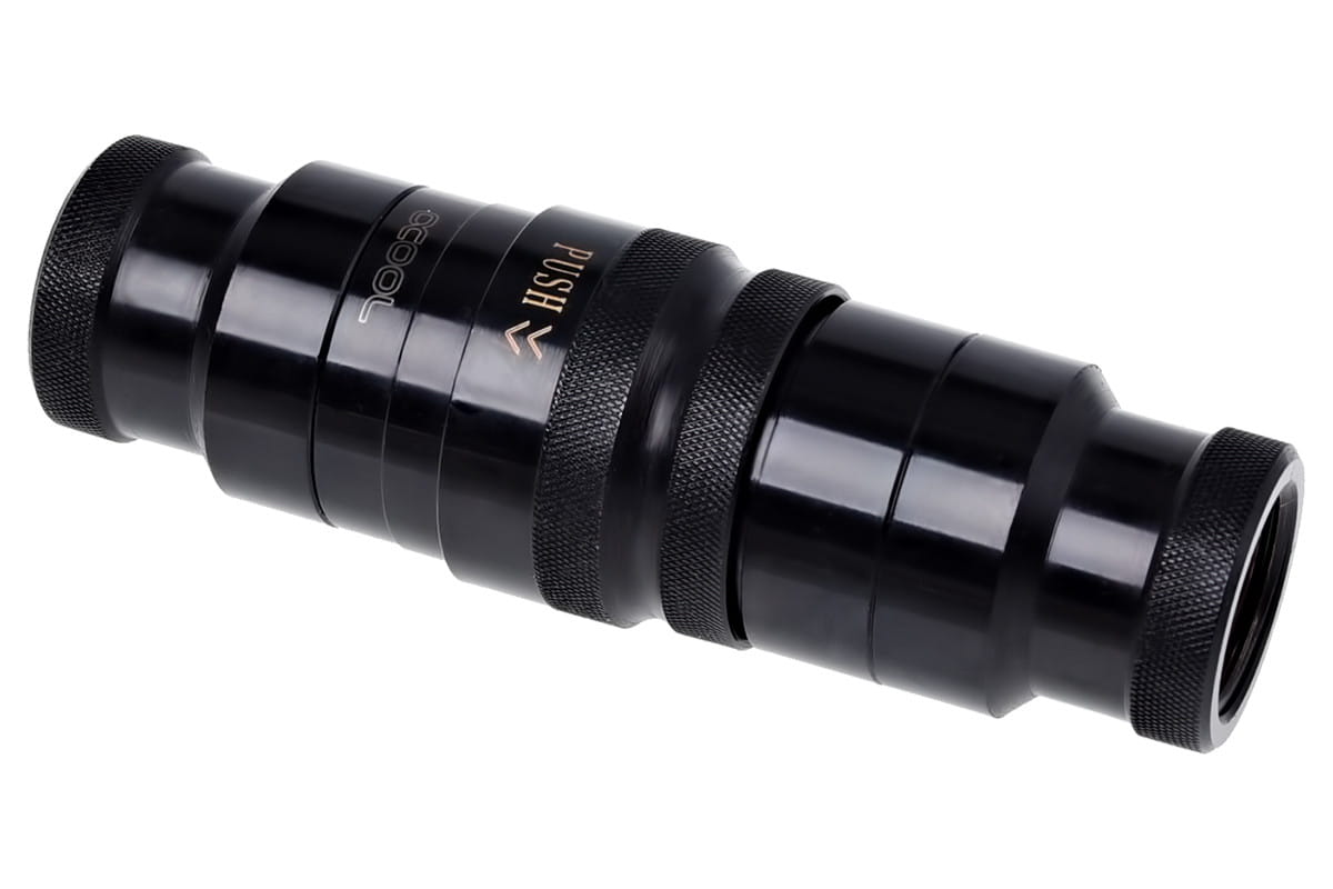 Alphacool Eiszapfen HF Quick Release Connector kit G3/8 Male G1/4 - Deep Black : image 2
