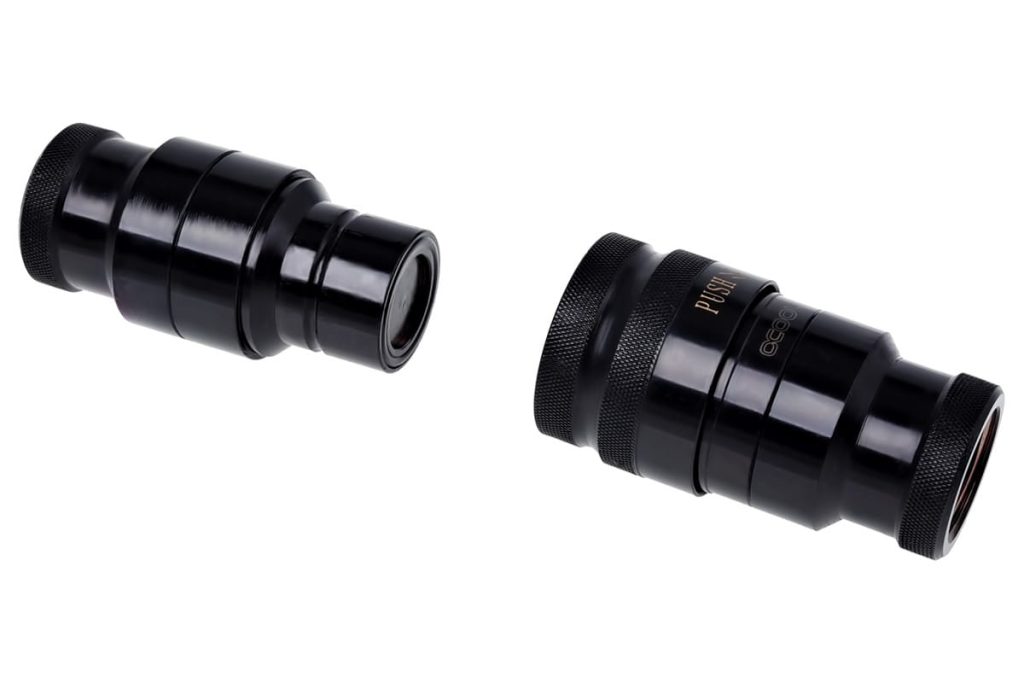 Alphacool Eiszapfen HF Quick Release Connector kit G3/8 Male G1/4 - Deep Black : image 4