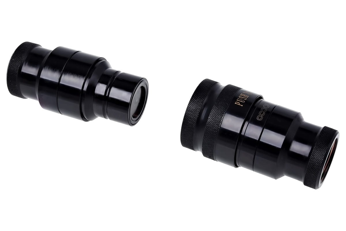 Alphacool Eiszapfen HF Quick Release Connector kit G3/8 Male G1/4 - Deep Black : image 4