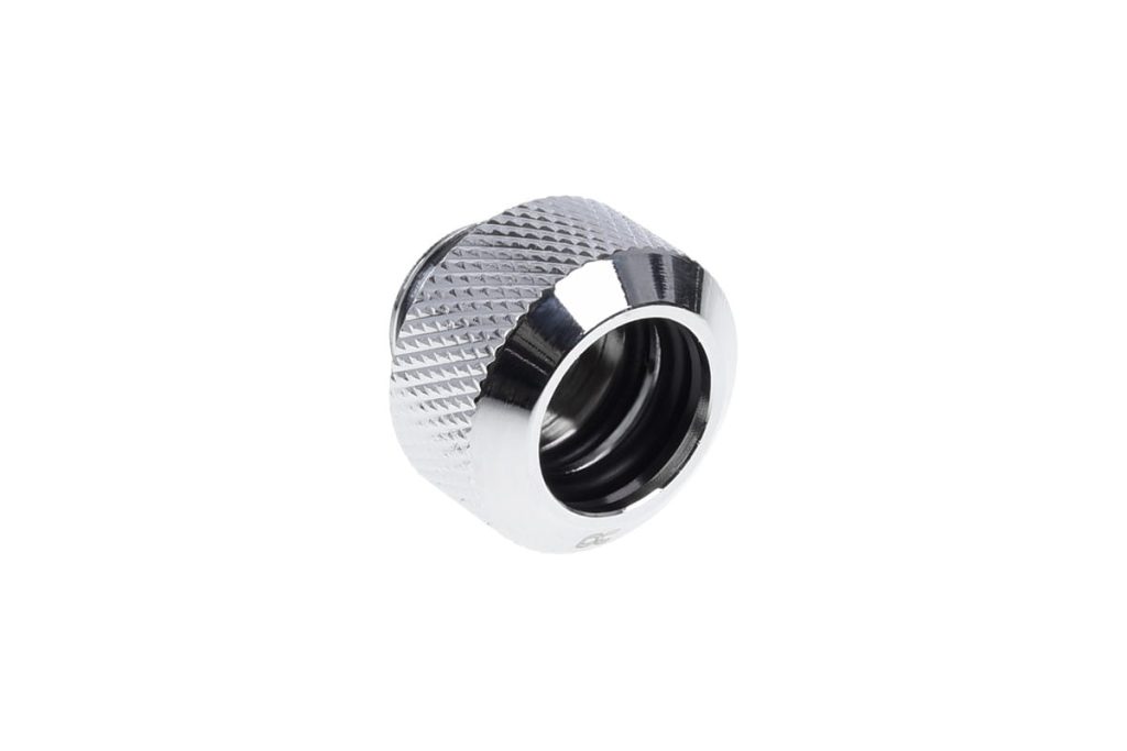 Alphacool Eiszapfen 13mm HardTube Compression Fitting G1/4 for rigid tubes - knurled - Chrome Six Pack : image 2