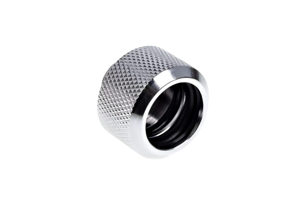 Alphacool Eiszapfen 16mm HardTube Compression Fitting G1/4 for rigid tubes - knurled - Chrome Six Pack