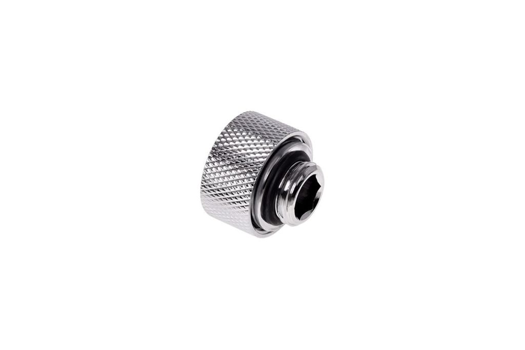 Alphacool HT 13mm HardTube Compression Fitting G1/4 for rigid tubes - knurled - Chrome Six Pack : image 2