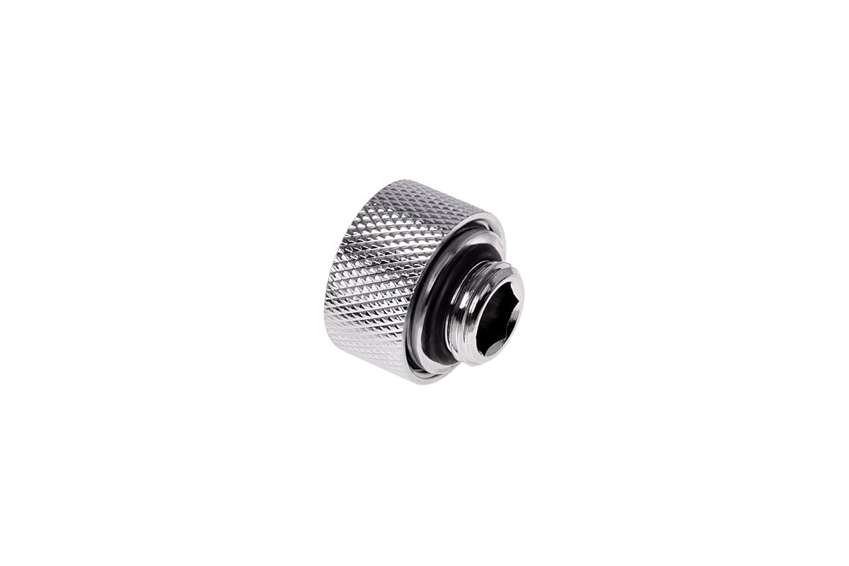 Alphacool HT 13mm HardTube Compression Fitting G1/4 for rigid tubes - knurled - Chrome Six Pack : image 2