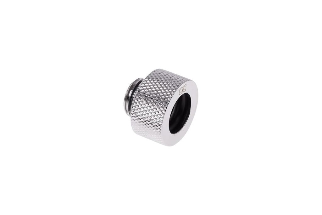 Alphacool HT 13mm HardTube Compression Fitting G1/4 for rigid tubes - knurled - Chrome Six Pack : image 3
