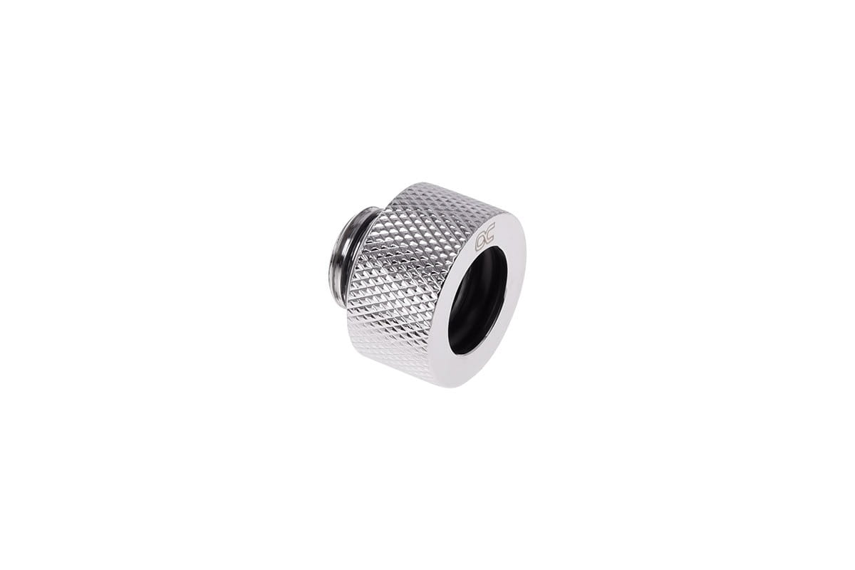 Alphacool HT 13mm HardTube Compression Fitting G1/4 for rigid tubes - knurled - Chrome Six Pack : image 3