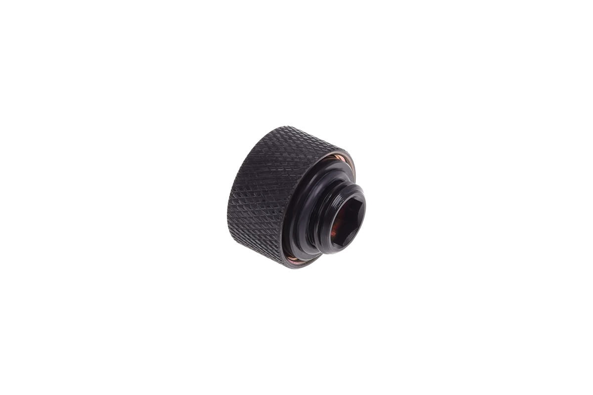 Alphacool HT 13mm HardTube for plexi- brass tubes - knurled - deep black sixpack : image 2