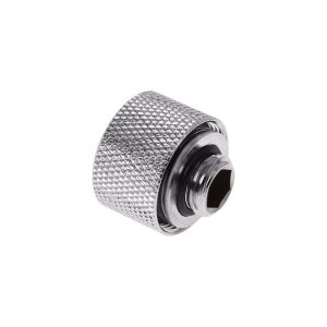 Alphacool HT 16mm HardTube Compression Fitting G1/4 for rigid tubes - knurled - Chrome Six Pack : image 2