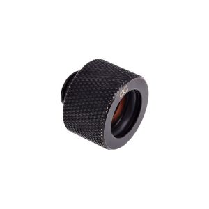 Alphacool HT 16mm HardTube compression fitting G1/4 - knurled - deep black sixpack