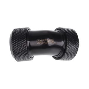 Alphacool Eiszapfen 13mm HardTube Compression Fitting 45degree L-connector for rigid tubes - knurled - Chrome
