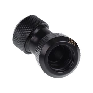 Alphacool Eiszapfen 13mm HardTube Compression Fitting 45degree L-connector for rigid tubes - knurled - Chrome