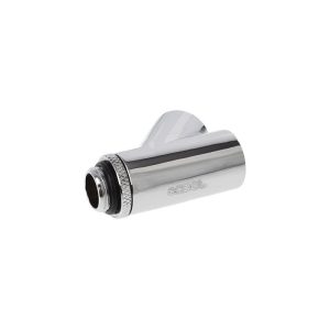 Alphacool Eiszapfen Y-connector 45degree Rotary G1/4 Male to 2x G1/4 Female - Chrome