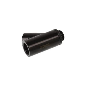 Alphacool Eiszapfen Y-connector 45degree Rotary G1/4 Male to 2x G1/4 Female - Deep Black : image 2
