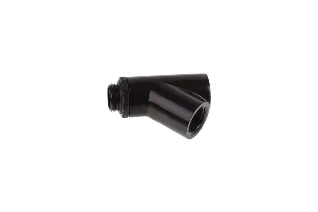 Alphacool Eiszapfen Y-connector 45degree Rotary G1/4 Male to 2x G1/4 Female - Deep Black : image 3