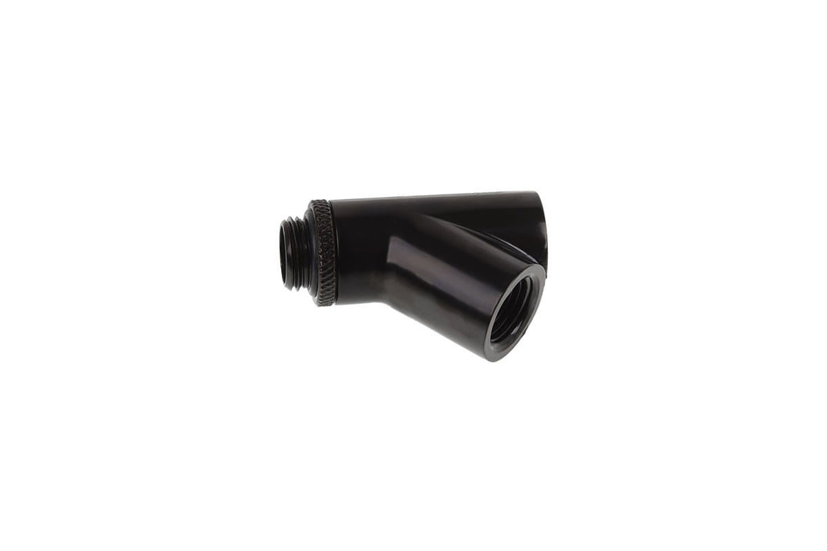 Alphacool Eiszapfen Y-connector 45degree Rotary G1/4 Male to 2x G1/4 Female - Deep Black : image 3