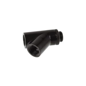 Alphacool Eiszapfen Y-connector 45degree Rotary G1/4 Male to 2x G1/4 Female - Deep Black : image 4
