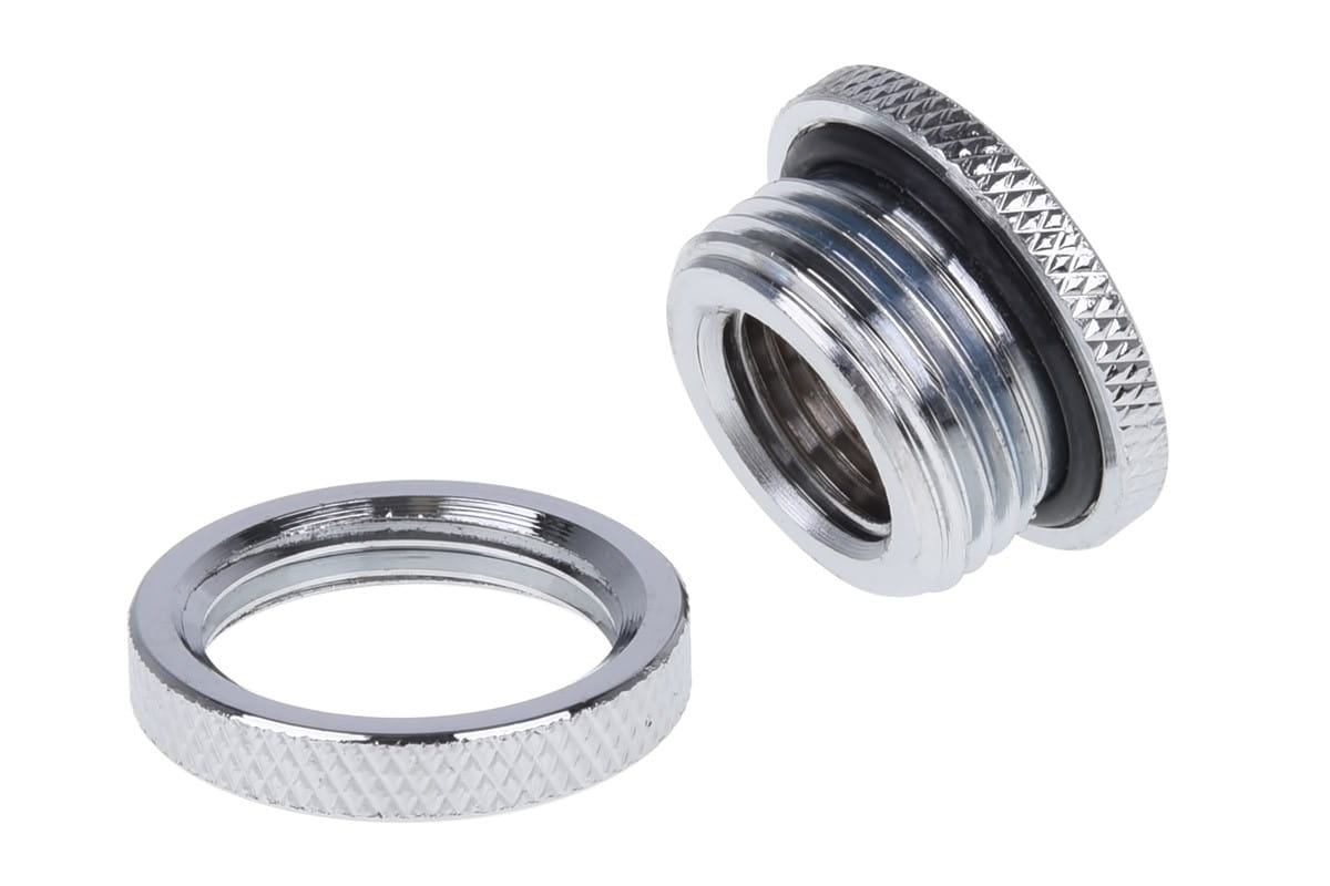 Alphacool Bulkhead Connector short version G1/4 - Chrome