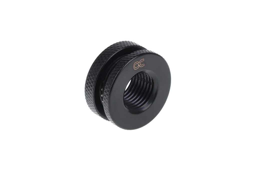 Alphacool Bulkhead Connector short version G1/4 - Deep Black
