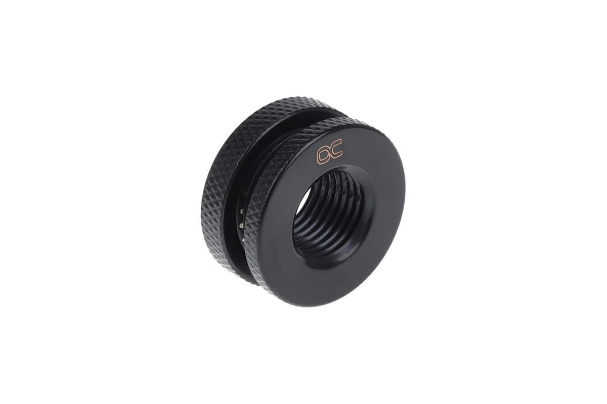 Alphacool Bulkhead Connector short version G1/4 - Deep Black