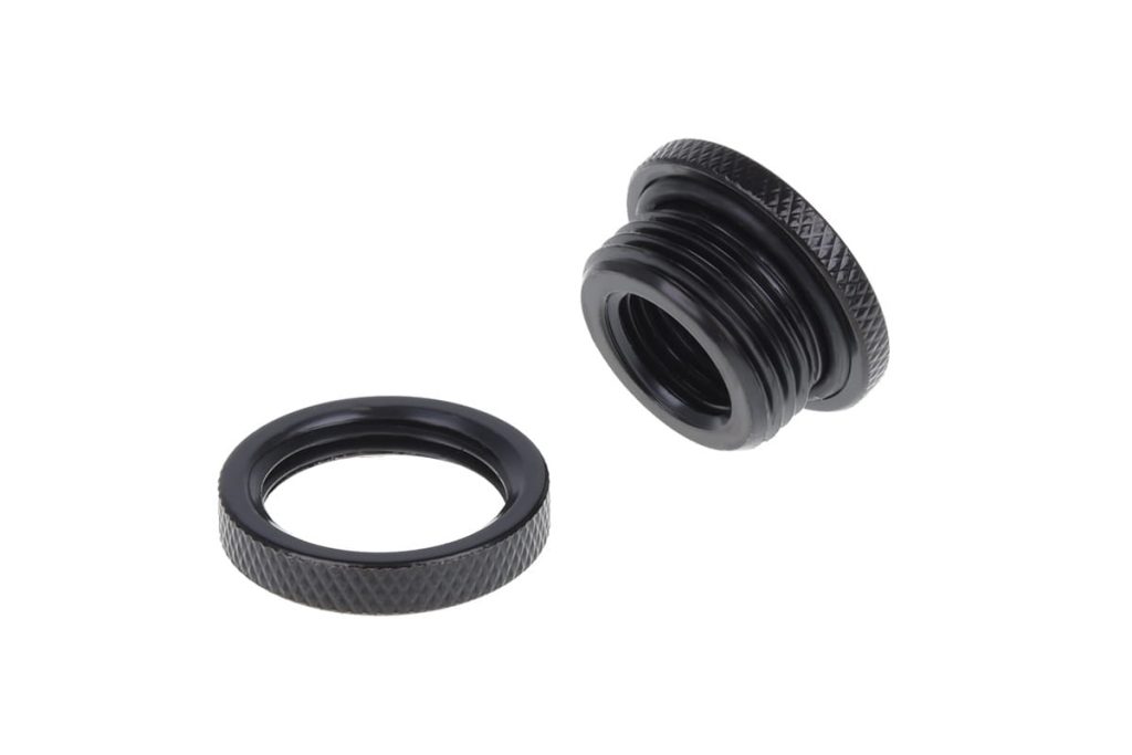 Alphacool Bulkhead Connector short version G1/4 - Deep Black