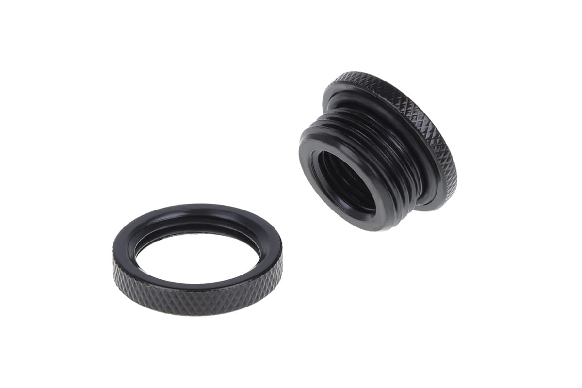 Alphacool Bulkhead Connector short version G1/4 - Deep Black