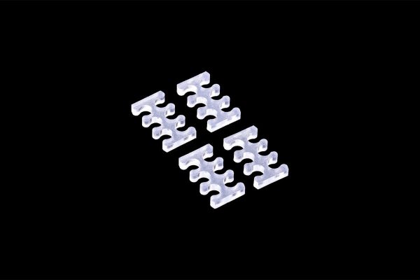 Alphacool Eiskamm X6 – 3mm Clear – 4 pcs