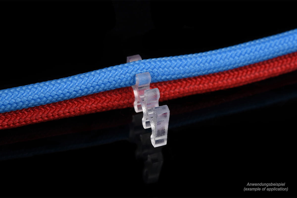 Alphacool Eiskamm X6 - 3mm Clear - 4 pcs