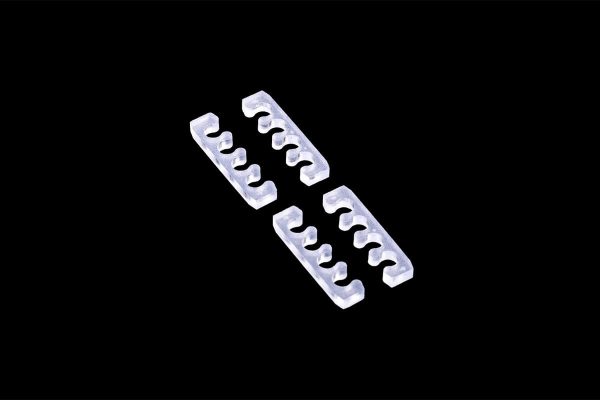 Alphacool Eiskamm X4 Flat – 3mm Clear – 4 pcs