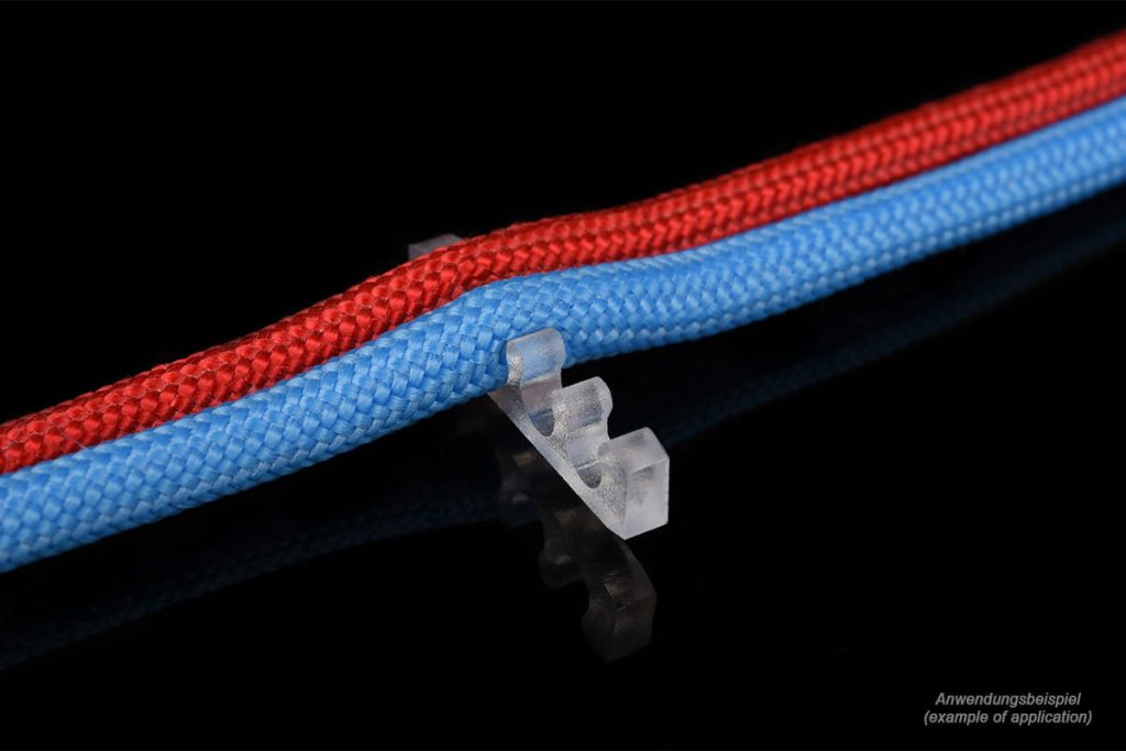 Alphacool Eiskamm X4 Flat - 3mm Clear - 4 pcs