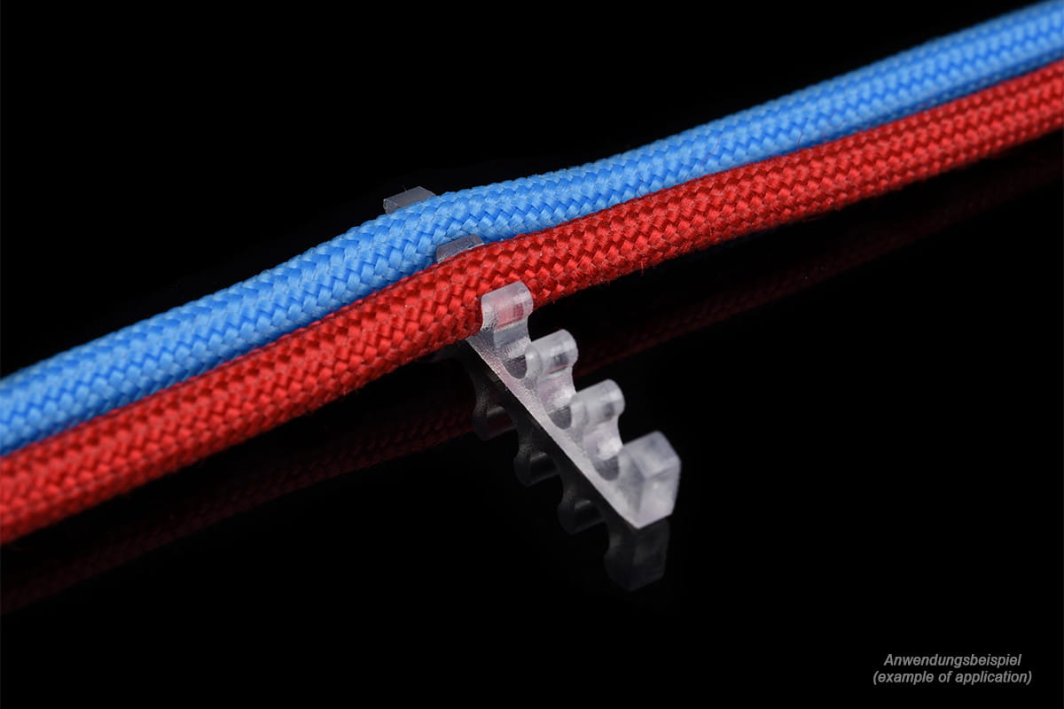 Alphacool Eiskamm X5 Flat - 3mm Clear - 4 pcs