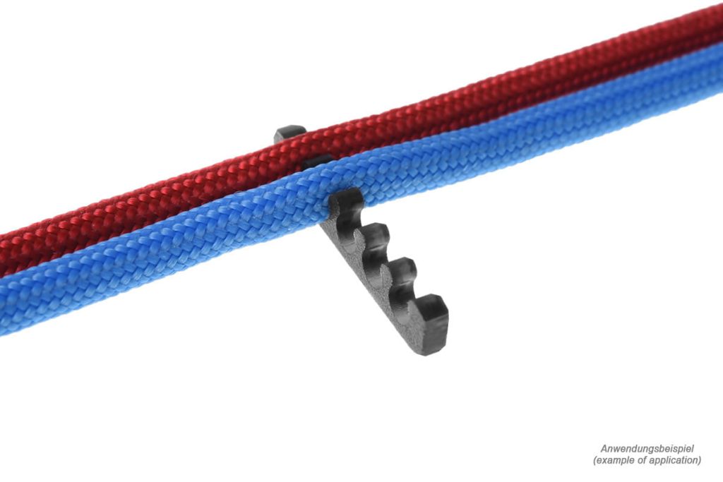 Alphacool Eiskamm X5 Flat - 3mm Black - 4 pcs