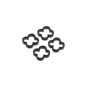 Alphacool Eiskamm Alu X4 - 4mm Black - 4 pcs